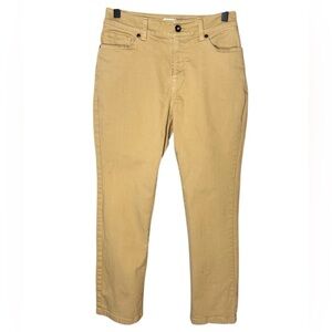 LL Bean Jeans Women’s Tan Brown Classic Fit Mid Rise Stretch Denim Cotton Sz 2